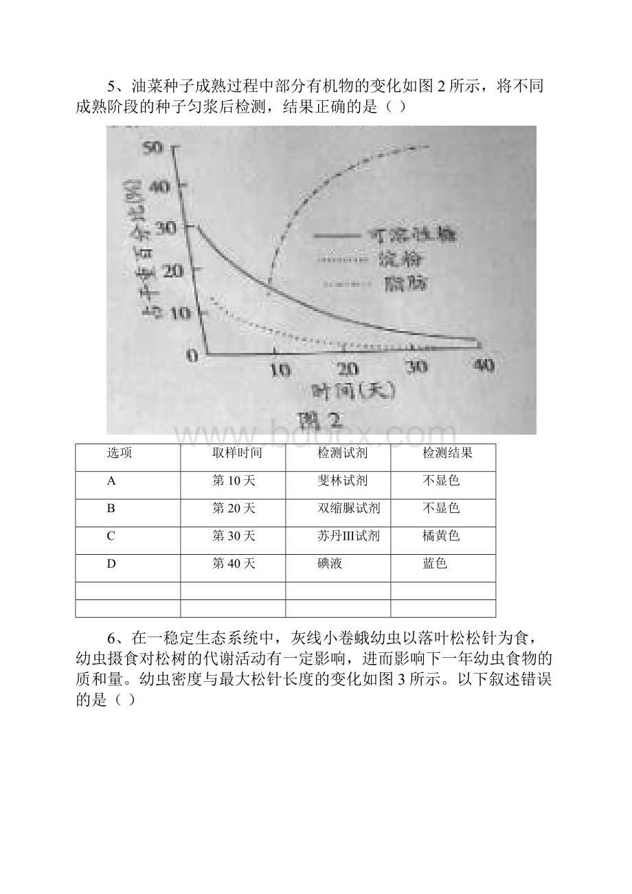 最新广东卷高考生物真题及答案解析 精品.docx_第3页