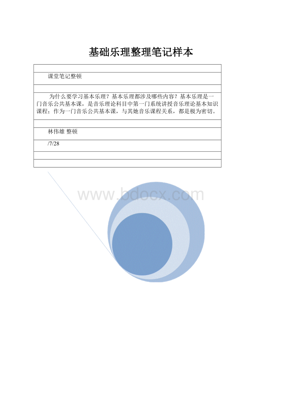 基础乐理整理笔记样本Word文档格式.docx_第1页