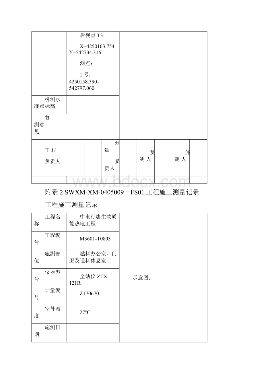 工程控制网测量记录线路复测记录.docx_第3页