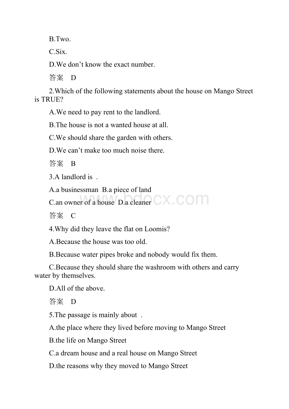 版高中英语 Unit 6 Design Period Four Lesson 4 Dream Houses讲义 北师大版必修2.docx_第3页