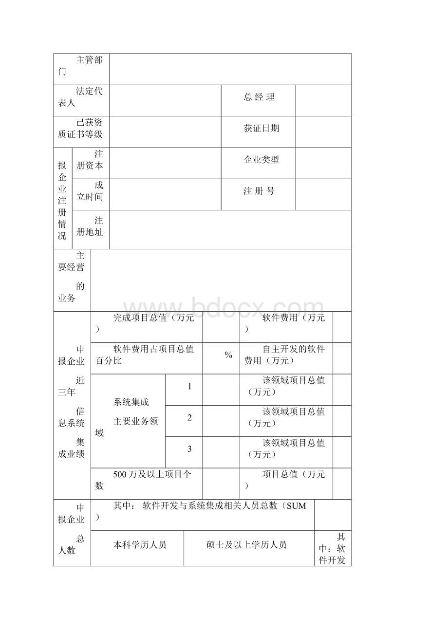 计算机信息系统集成三级企业资质申报表doc.docx_第3页