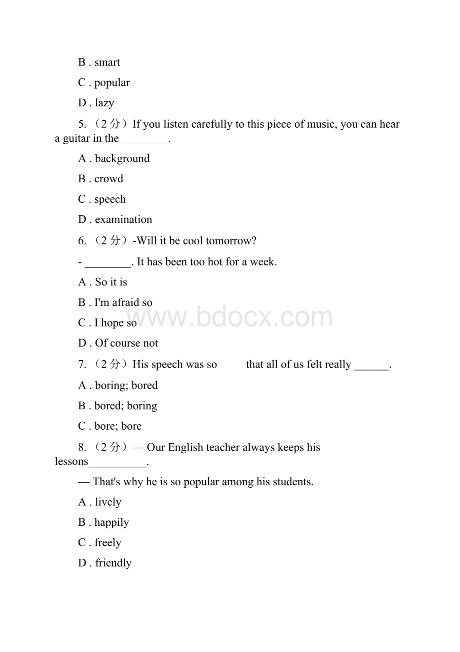 牛津版深圳广州初中英语九年级上册Module 3 Unit 6 同步练习1A卷.docx_第2页