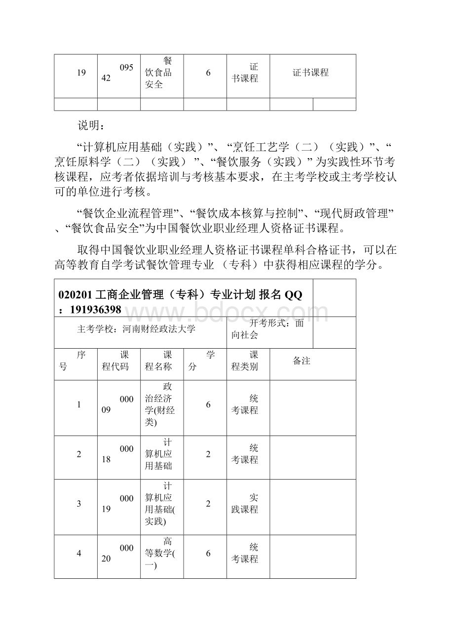 河南省自学考试开考计划Word文件下载.docx_第3页