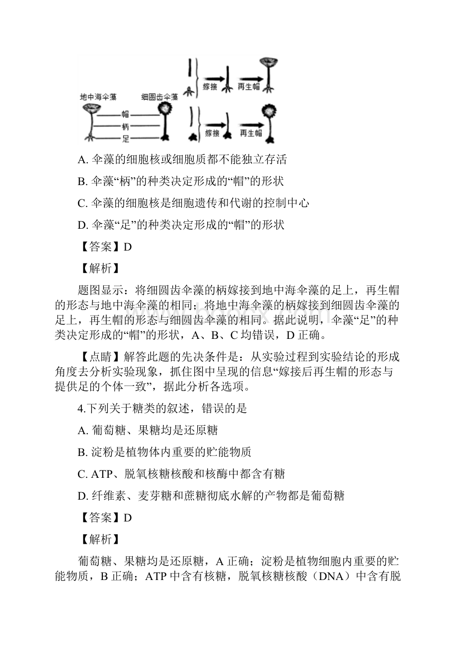 浙江省宁波市届高三第三次模拟考试生物试题.docx_第3页