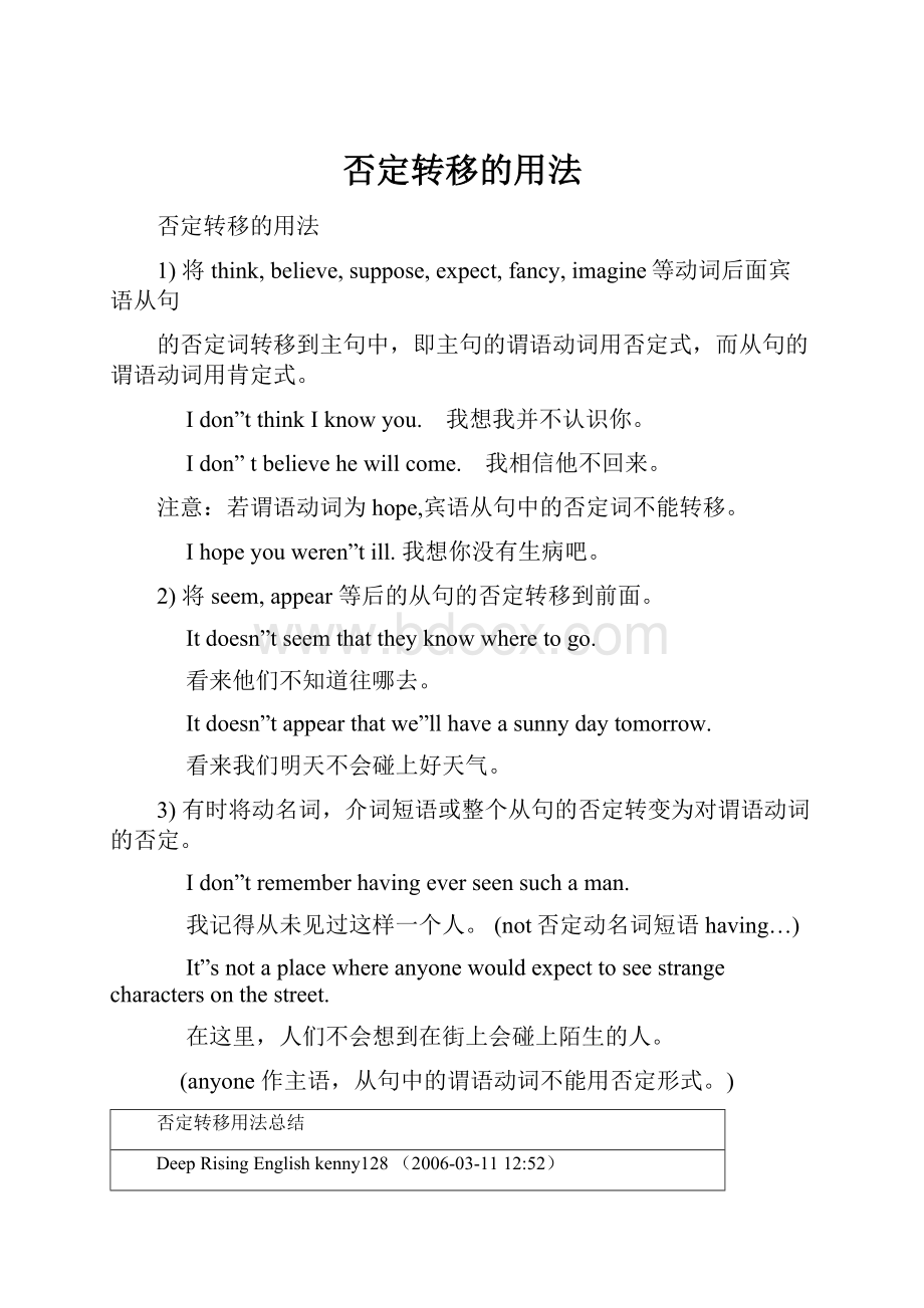 否定转移的用法.docx_第1页