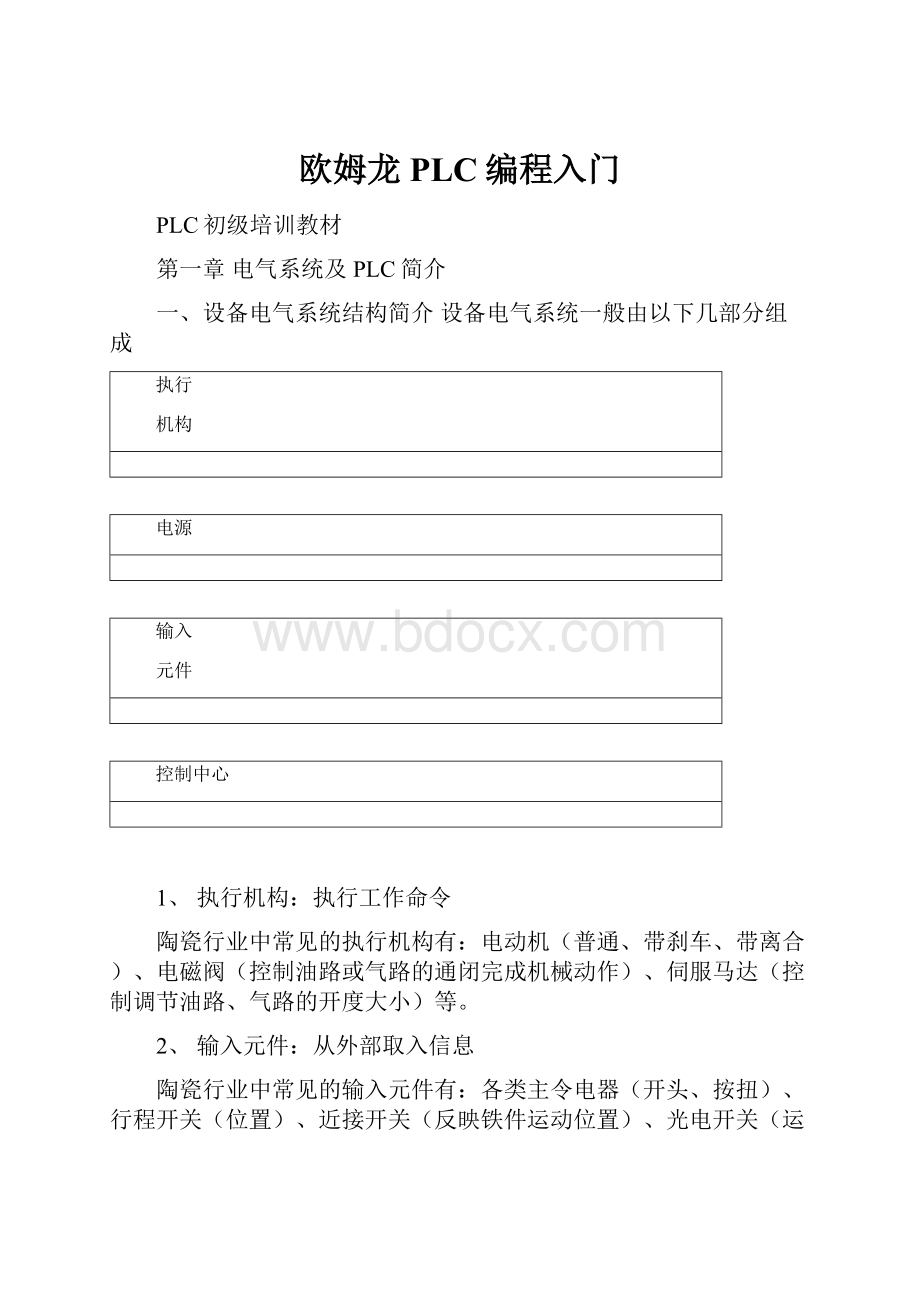 欧姆龙PLC编程入门.docx_第1页