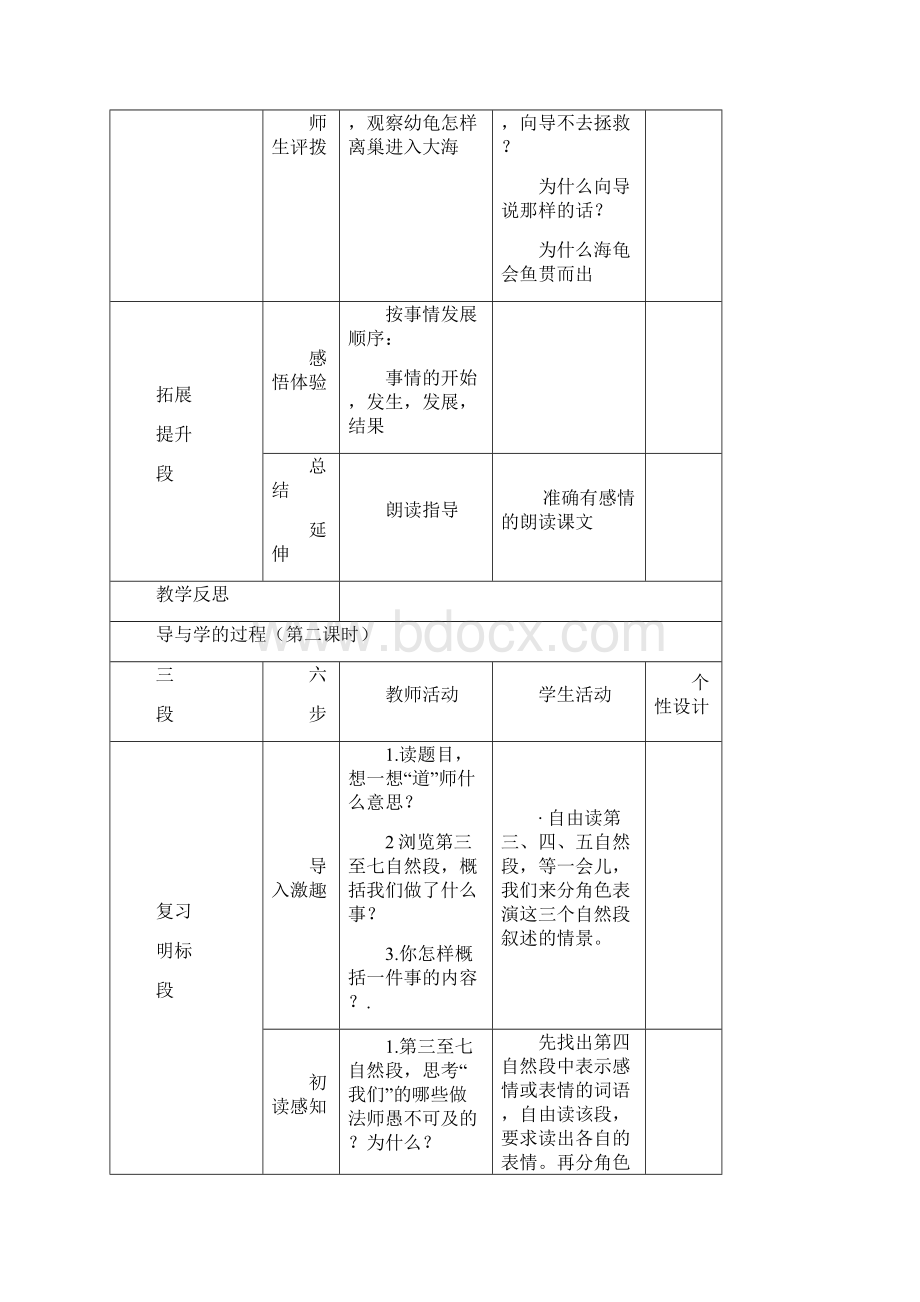 双星小学语文三段六步式高效课堂教学案.docx_第3页