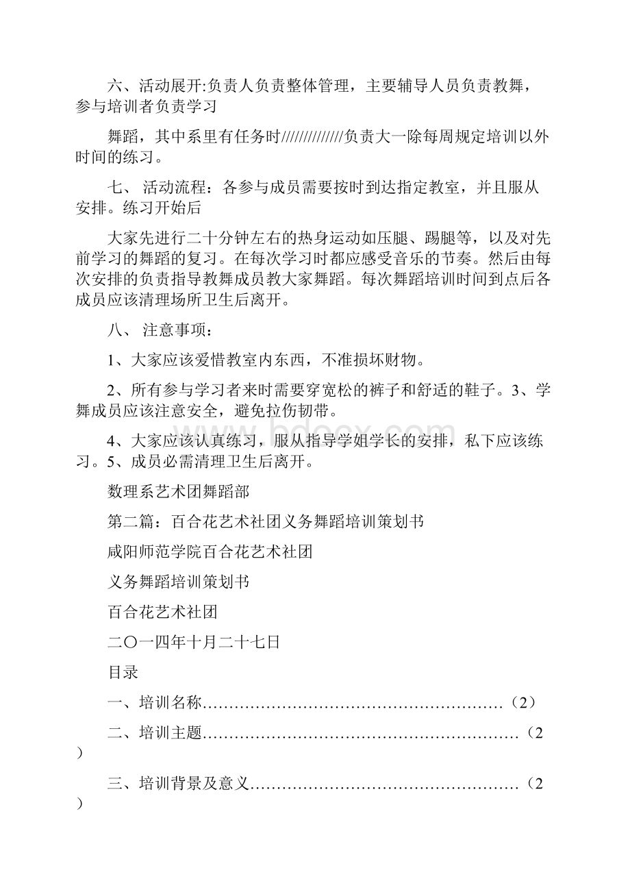 舞蹈培训 策划书.docx_第2页