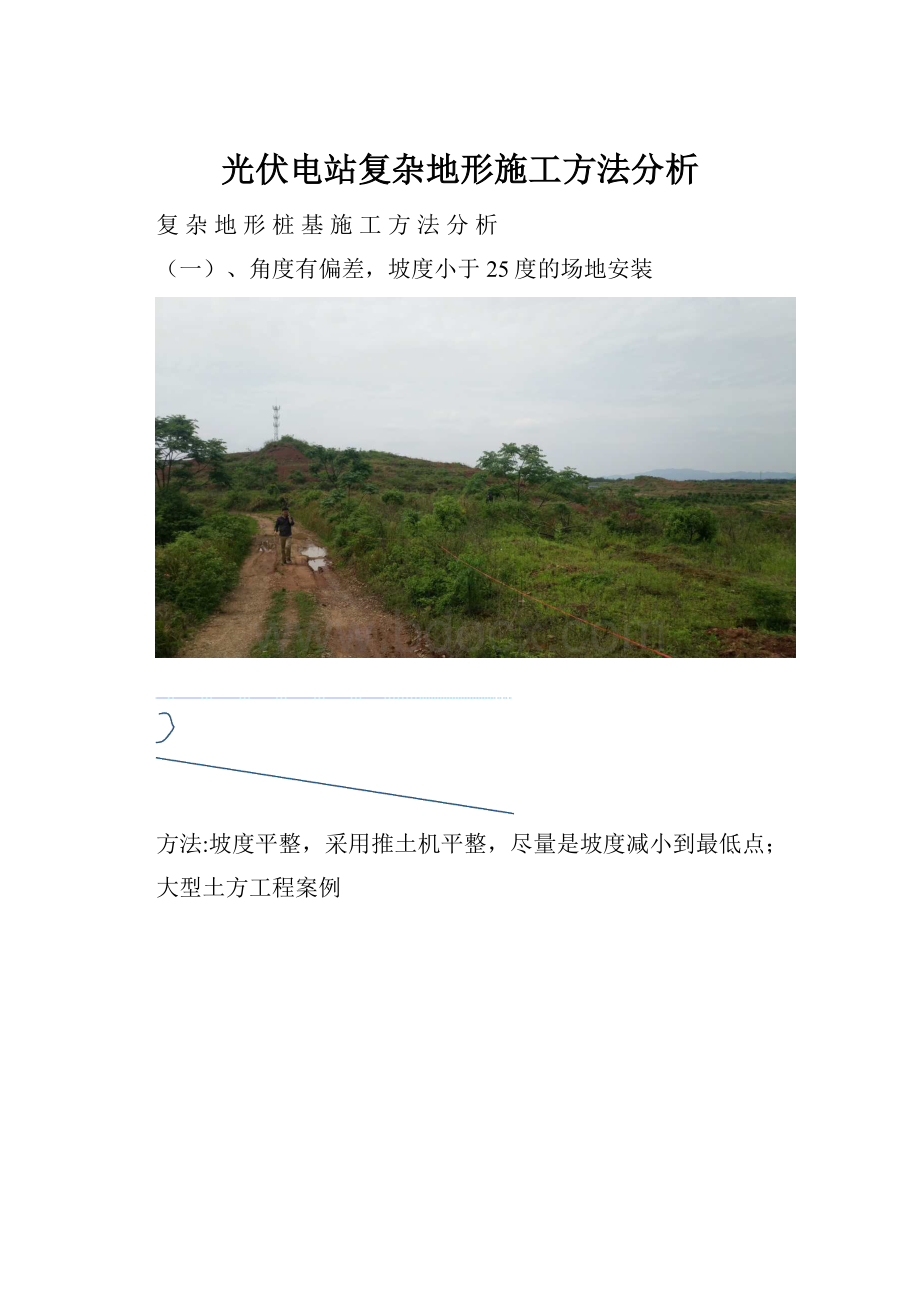 光伏电站复杂地形施工方法分析.docx