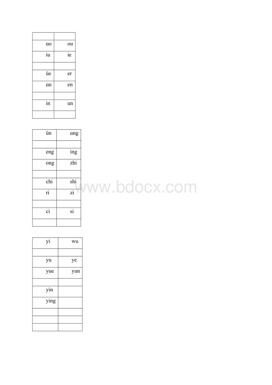 小学汉语拼音字母表卡片空白格版参考模板.docx_第2页