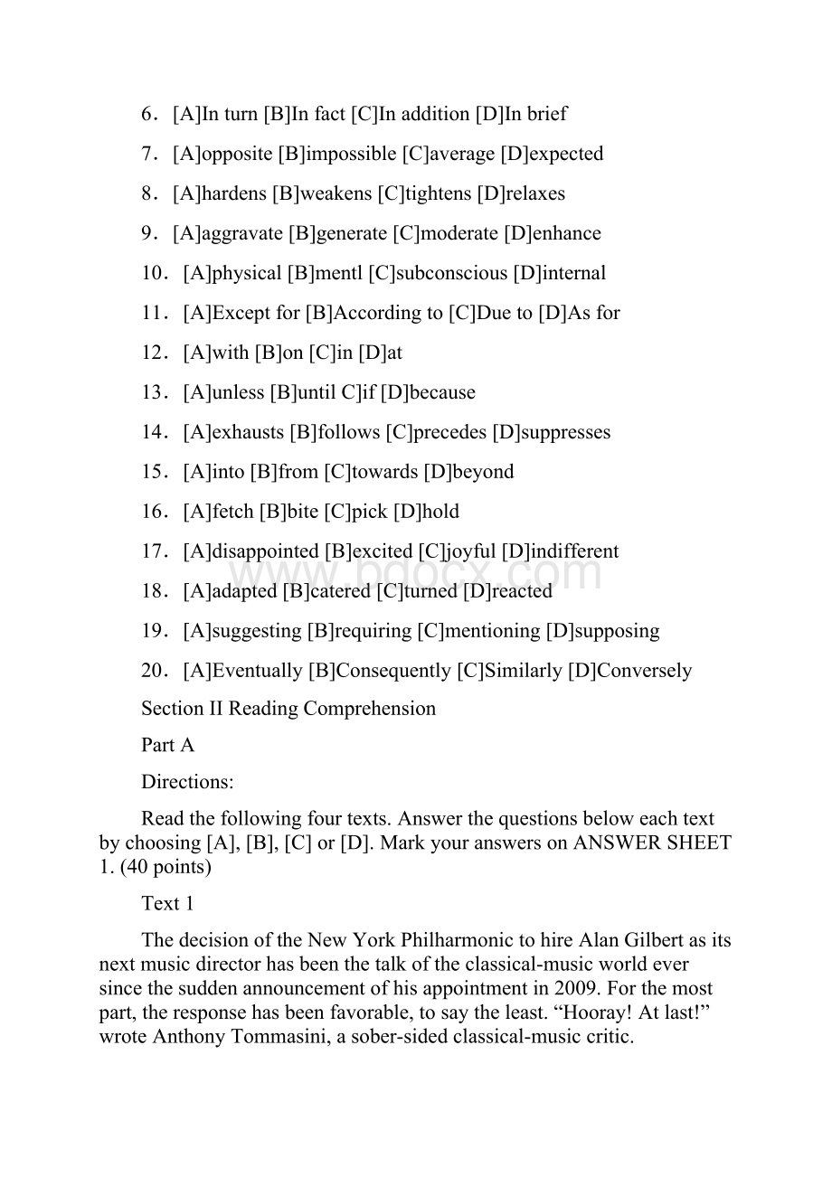 到历年考研英语真题+答案完美版.docx_第2页