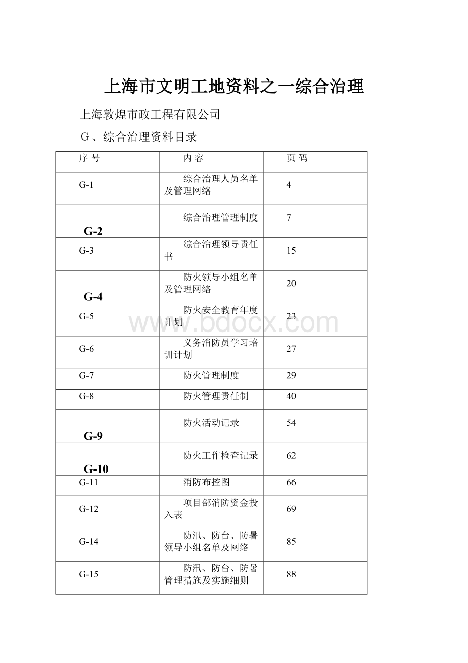 上海市文明工地资料之一综合治理Word文件下载.docx_第1页