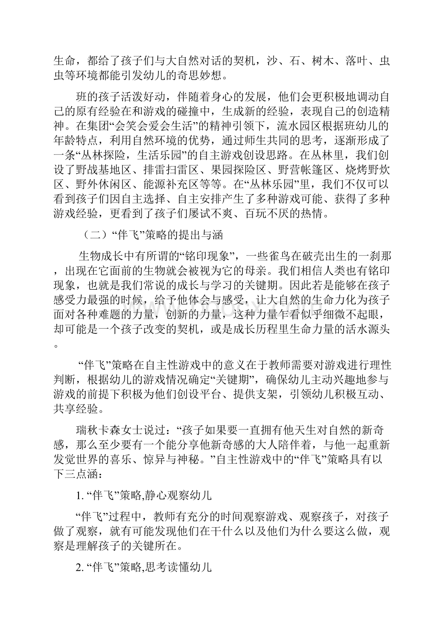 自主性游戏中教师伴飞策略的实践研究.docx_第3页