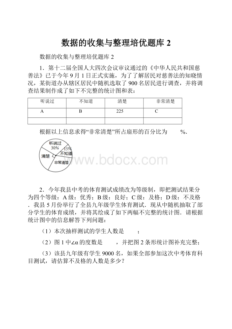 数据的收集与整理培优题库2.docx_第1页