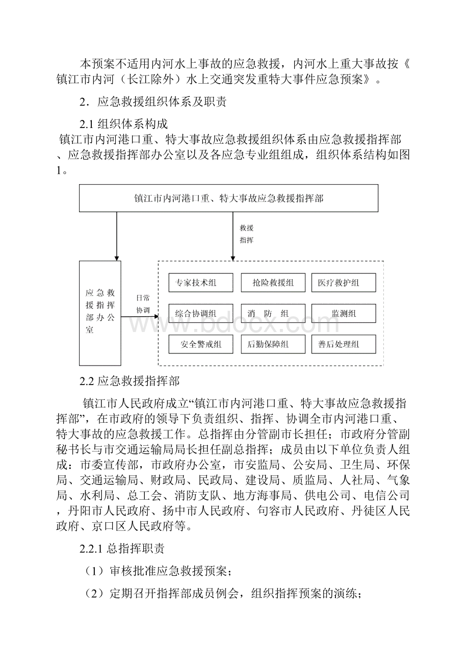 镇江内河港口重特大事故应急救援预案.docx_第2页