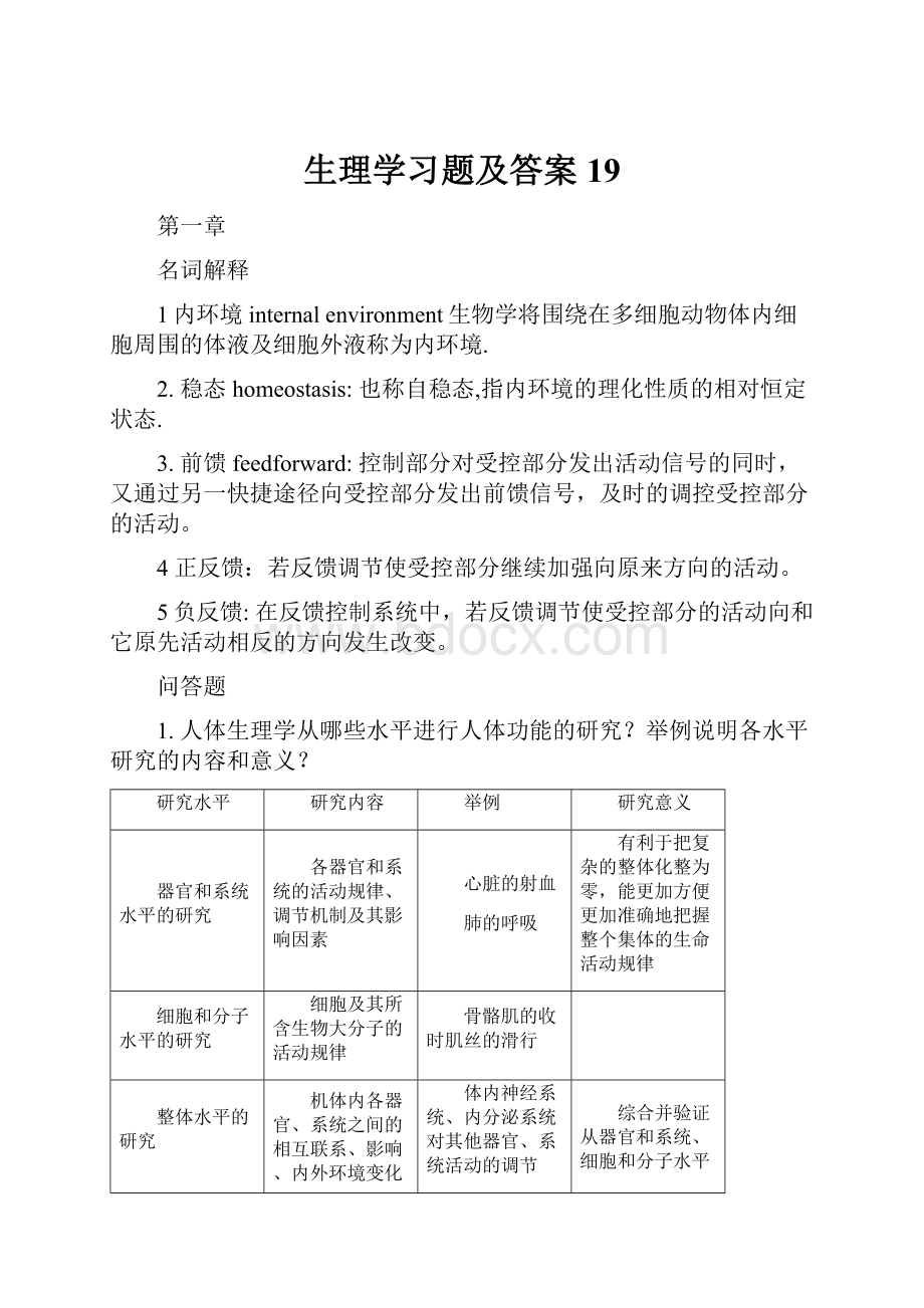 生理学习题及答案19.docx_第1页