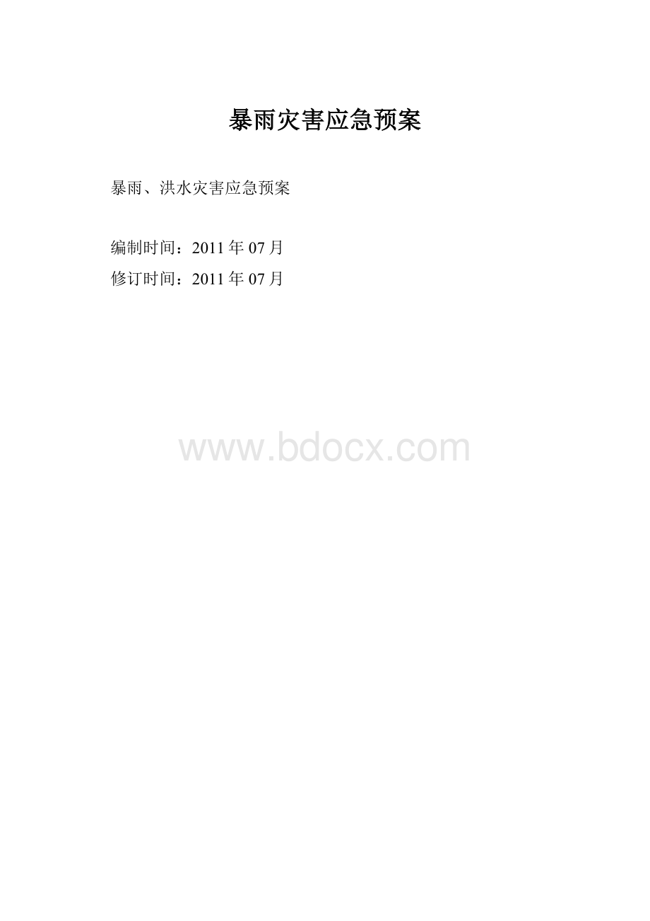 暴雨灾害应急预案.docx