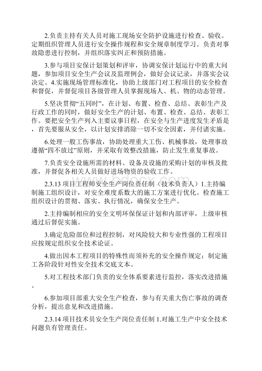 项目安全生产责任制.docx_第2页