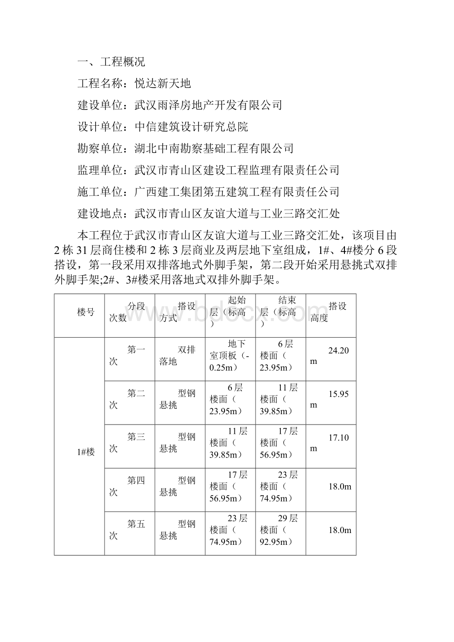 建筑工程管理悦达新天地工程脚手架施工方案Word文档格式.docx_第2页