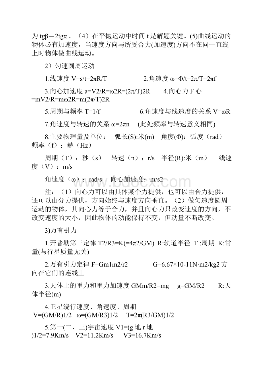 高中物理基本概念定理定律公式大全Word格式文档下载.docx_第3页