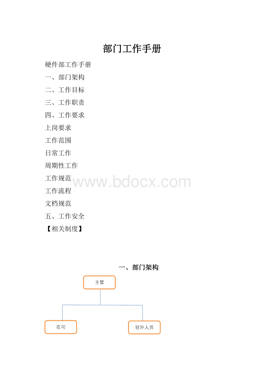 部门工作手册Word文件下载.docx