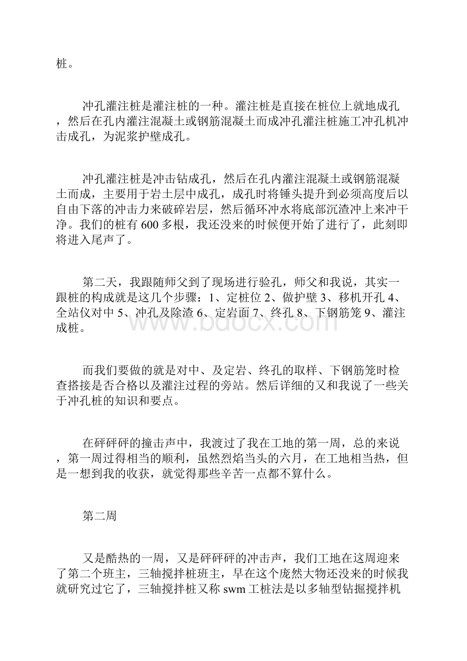 精选建筑工地实习周记.docx_第2页