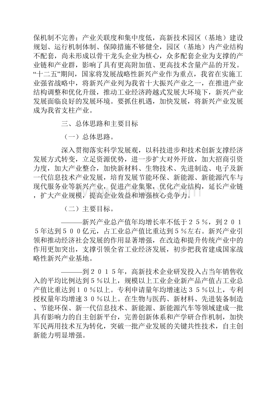 贵州省十二五新兴产业发展规划.docx_第3页