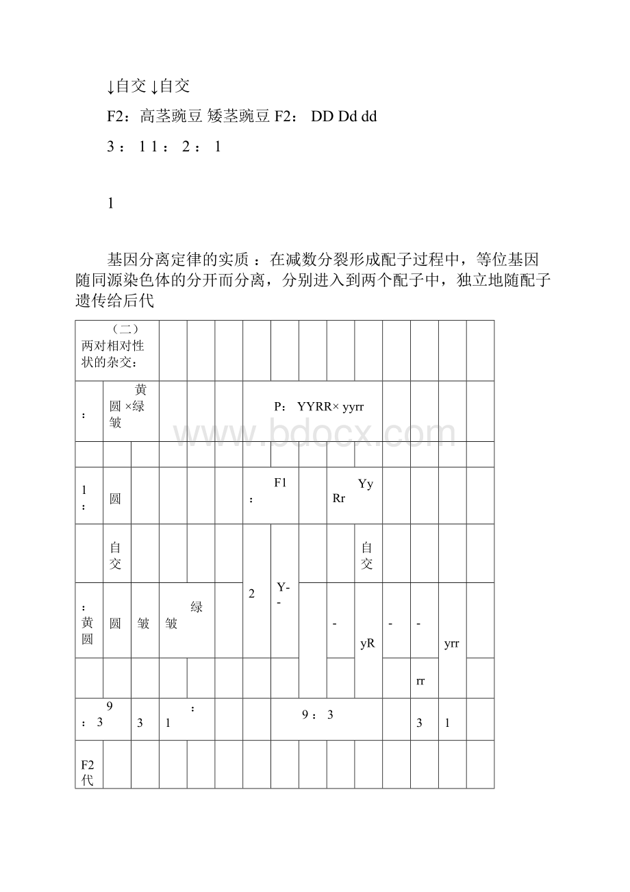 高中生物必修二知识点总结docx.docx_第3页