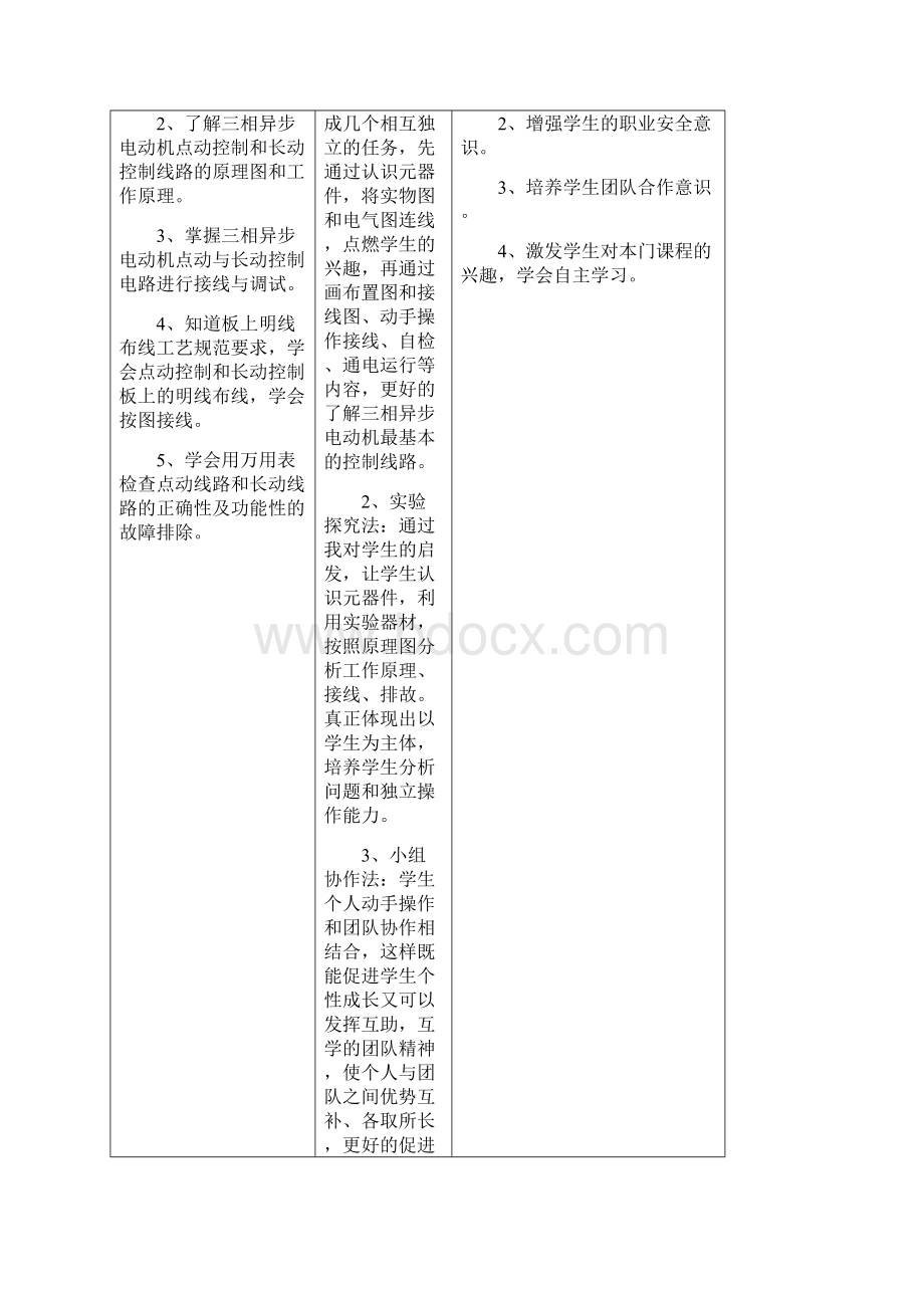 三相电动机点动和长动教育教学设计.docx_第2页