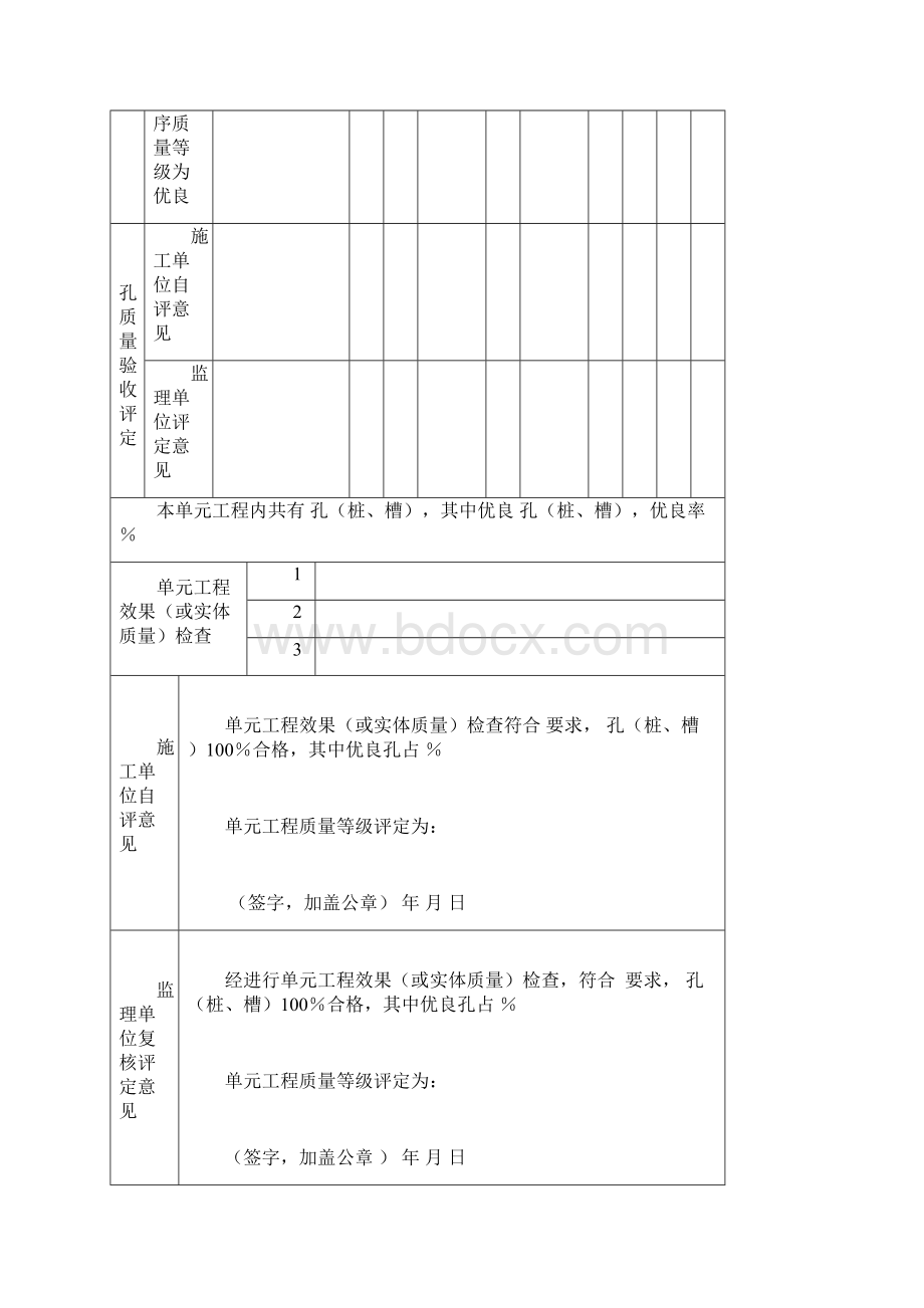 3地基处理与基础工程单元工程质量评定表.docx_第3页