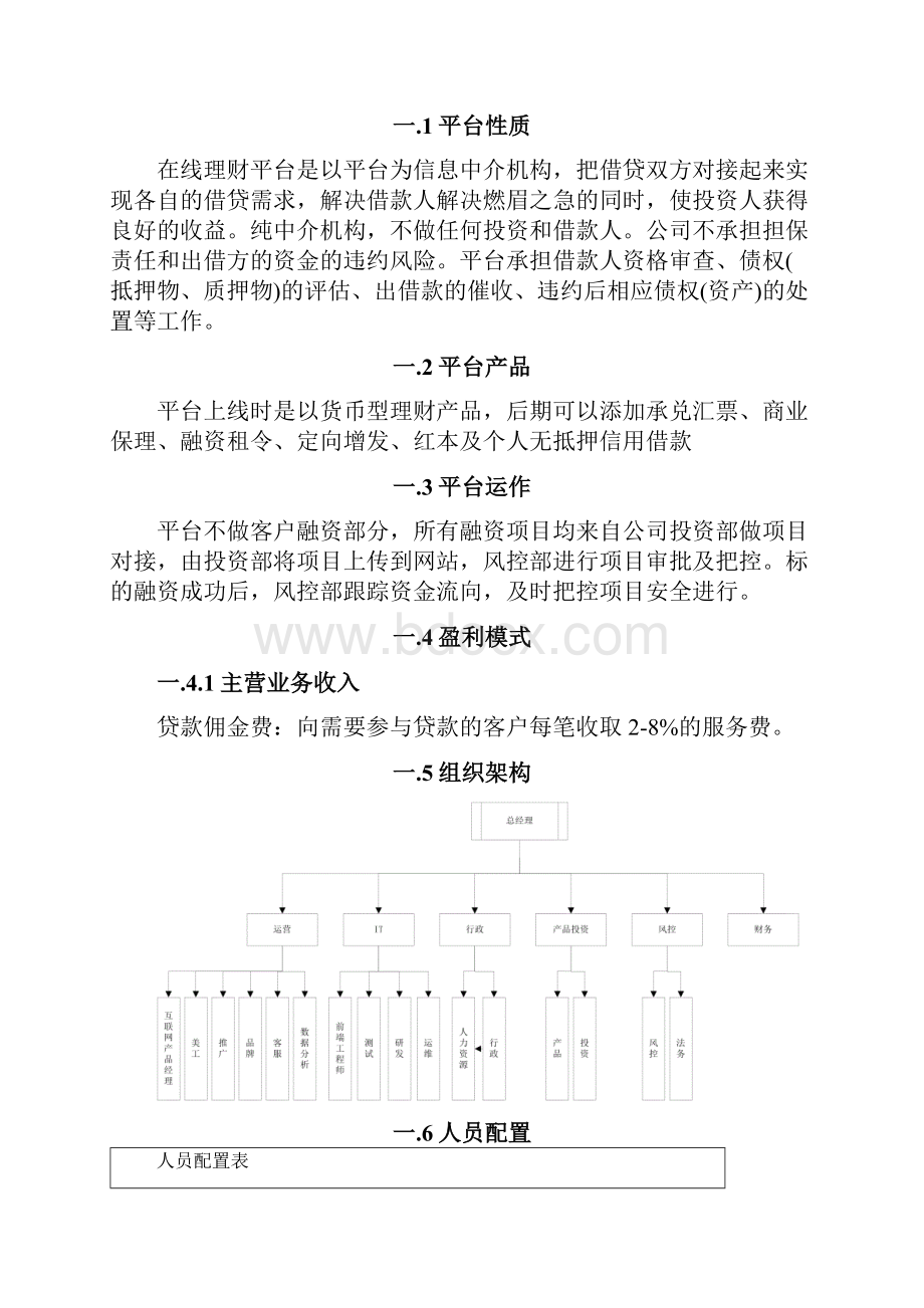 互联网投融资平台商业计划书.docx_第2页