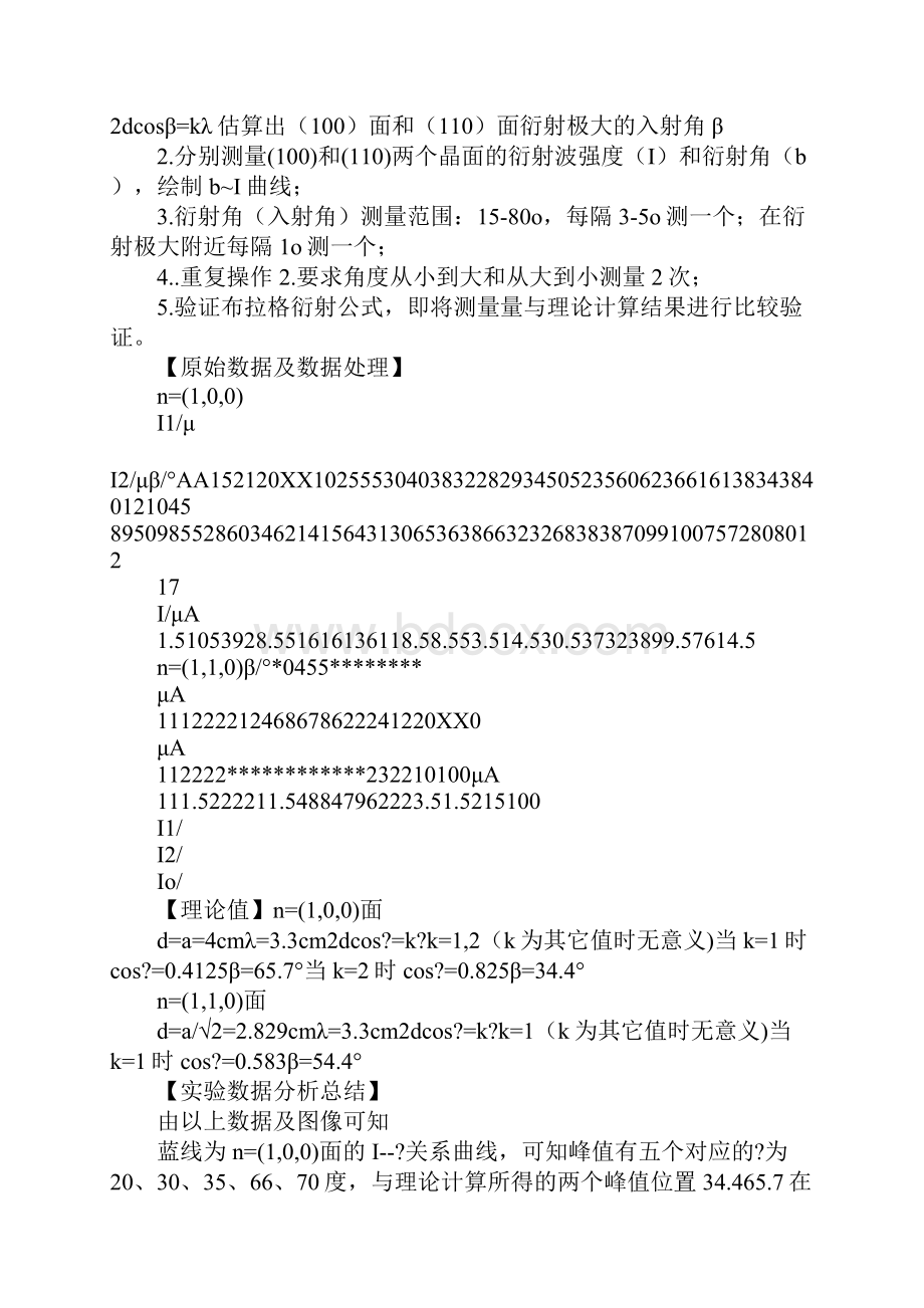 布拉格衍射实验报告Word格式文档下载.docx_第2页