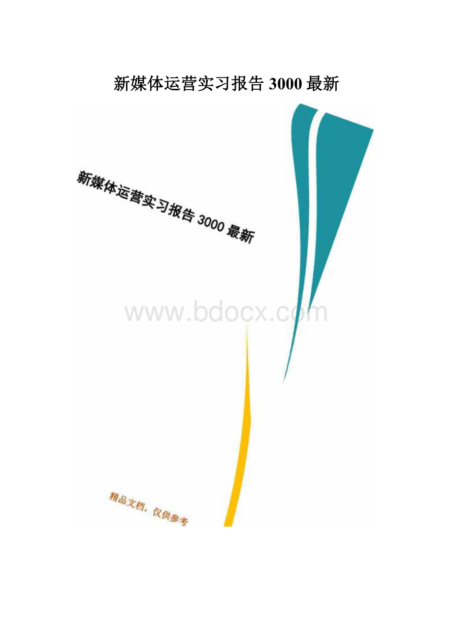 新媒体运营实习报告3000最新.docx