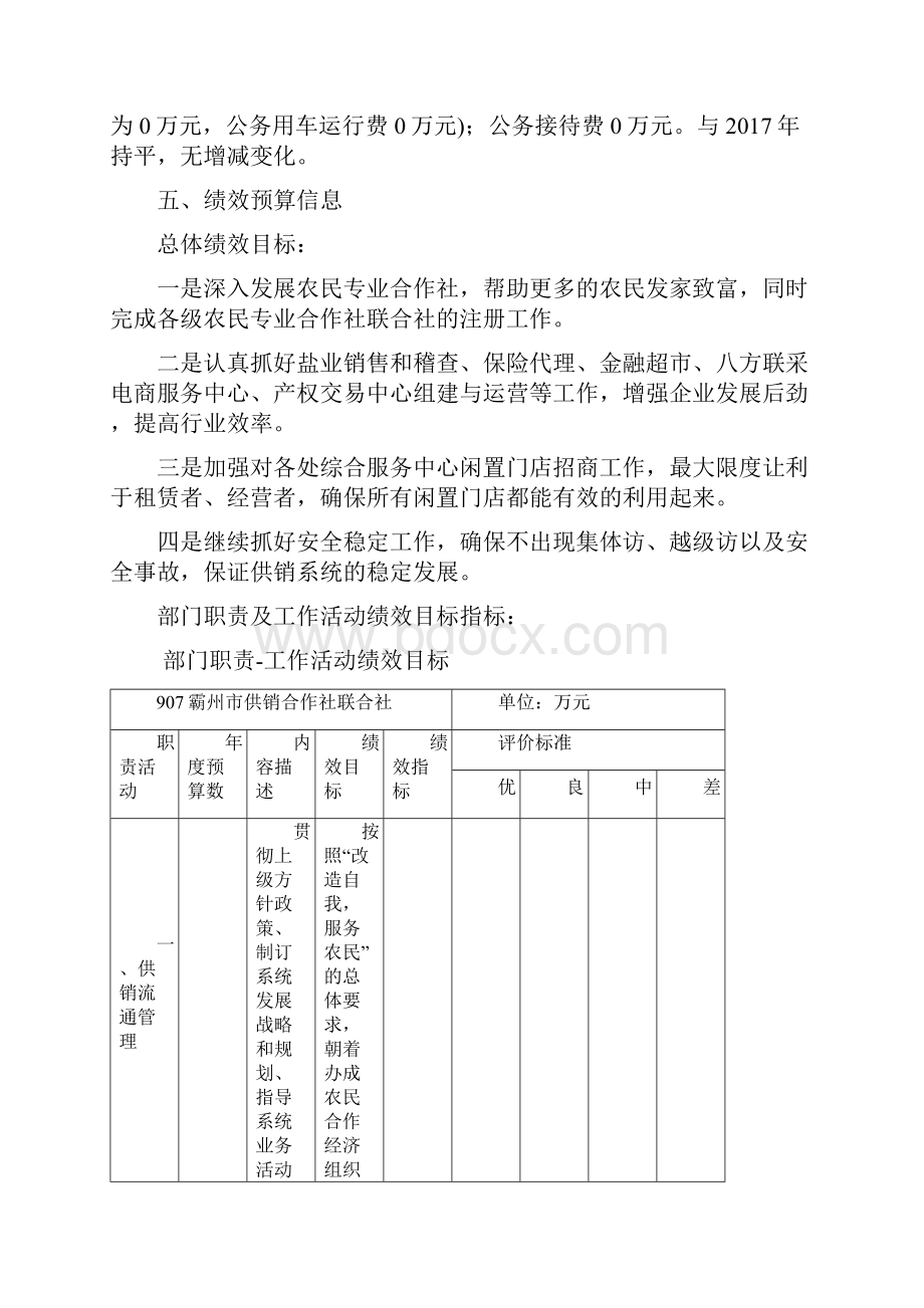 霸州供销合作社联合社部门预算信息公开.docx_第3页