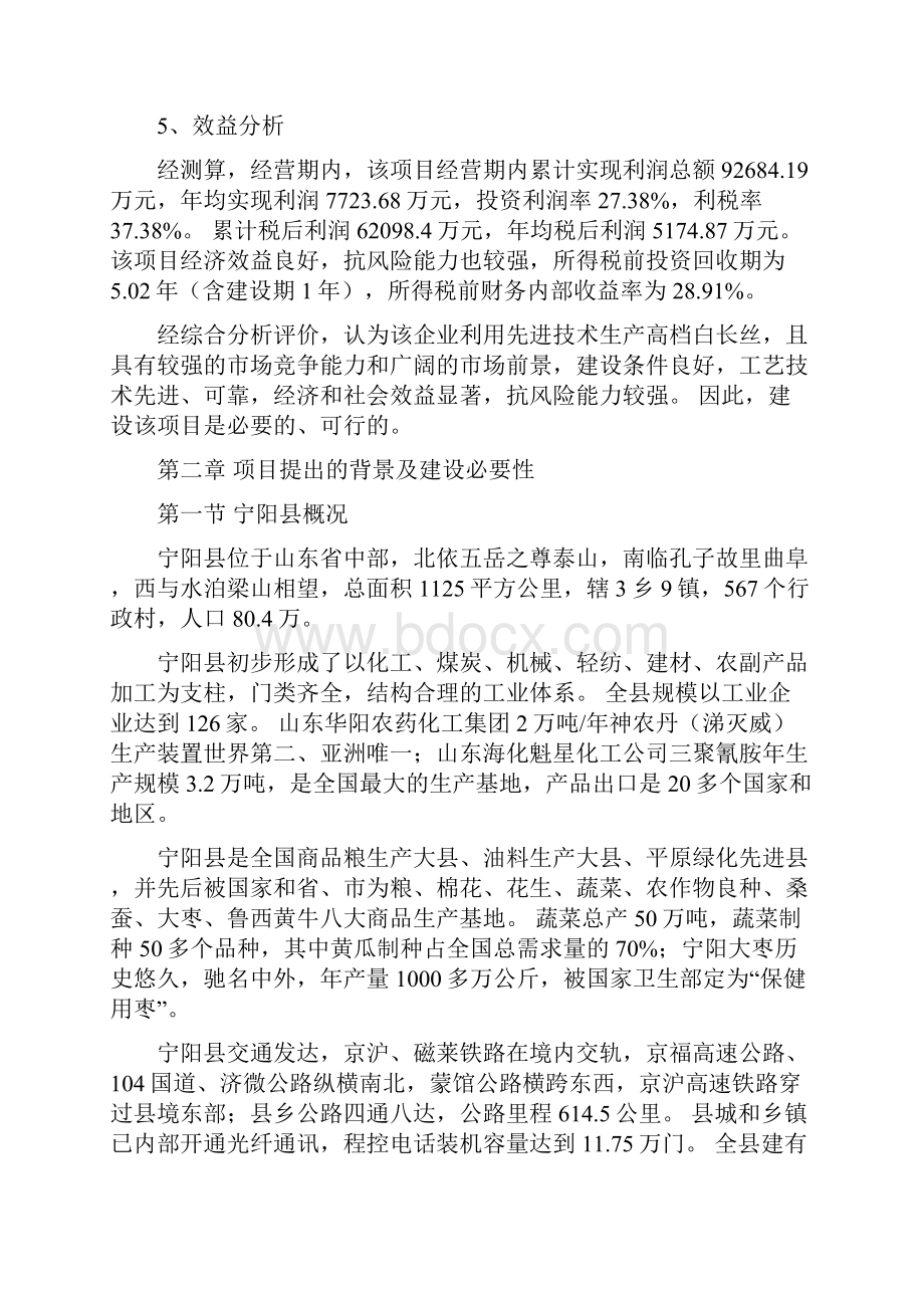 1000吨白长丝项目可行性研究报告.docx_第3页