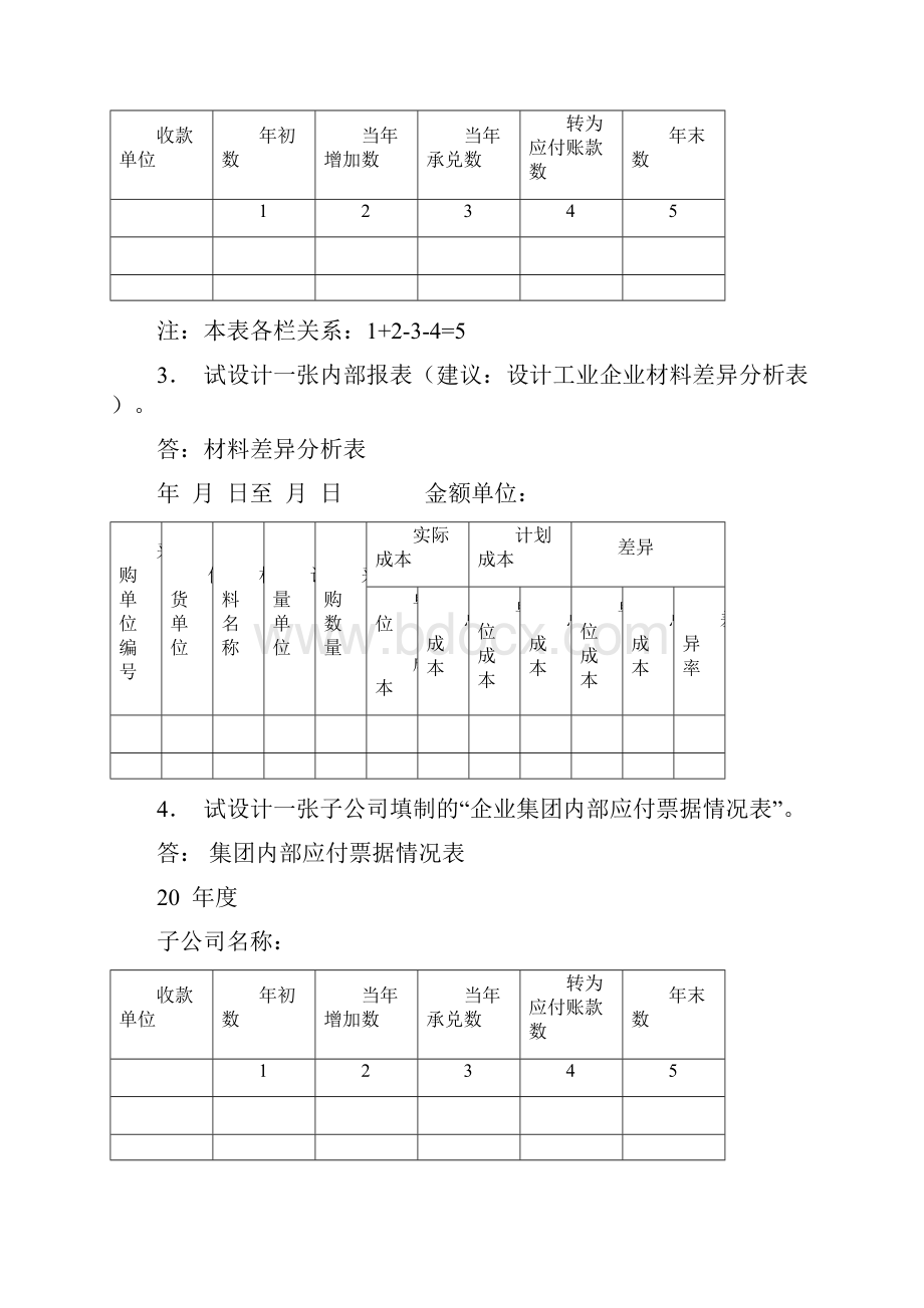 新电大会计制度设计期末小抄期末复习指导专用资料.docx_第3页