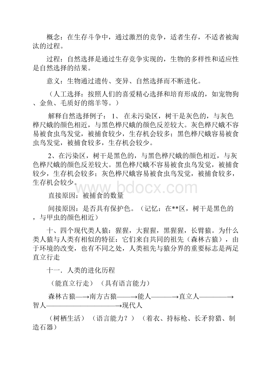 北京师范大学八年级下册生物复习总提纲Word下载.docx_第3页