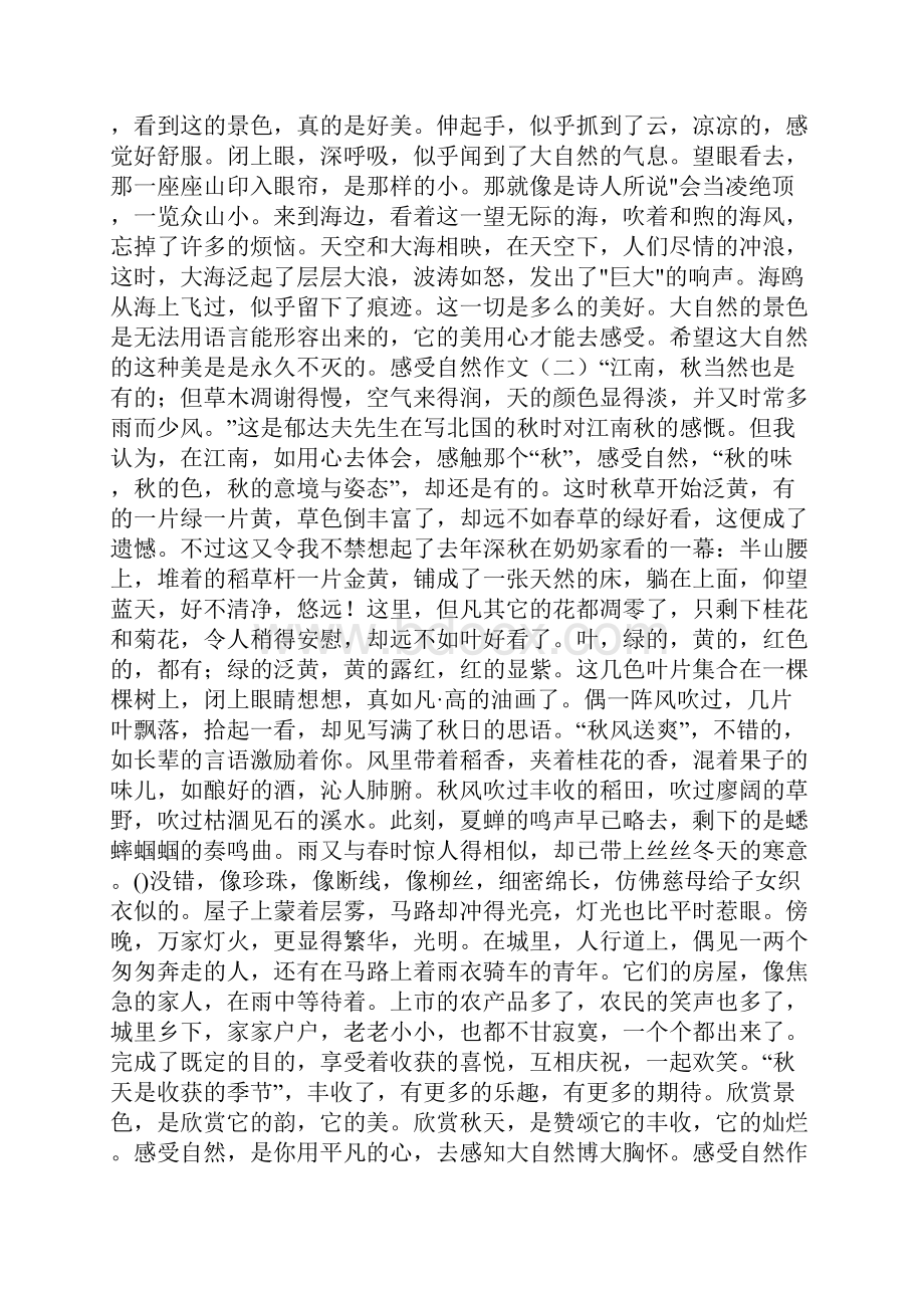 感受自然风光作文600字.docx_第2页