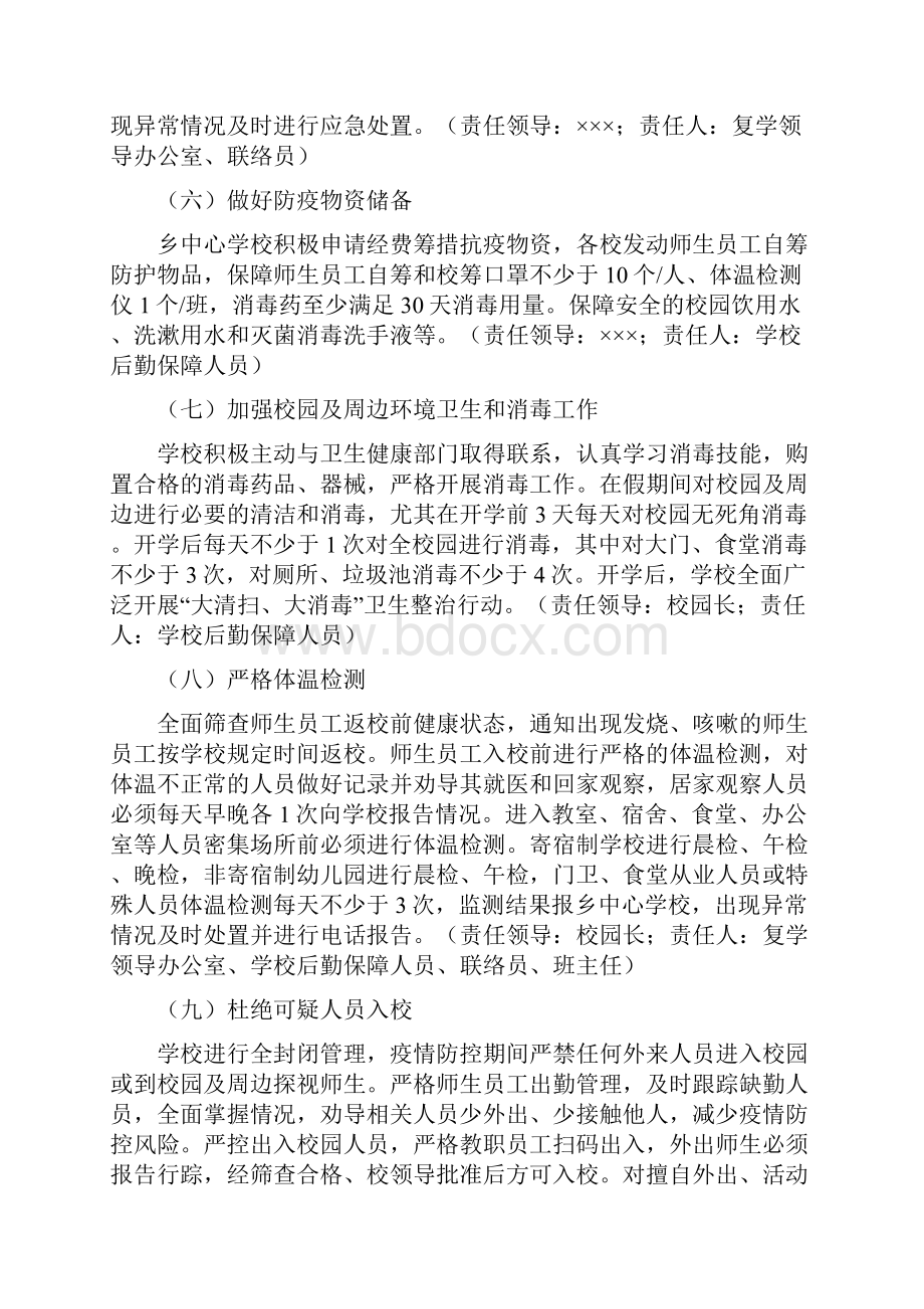 新冠肺炎疫情防控开学工作方案.docx_第3页