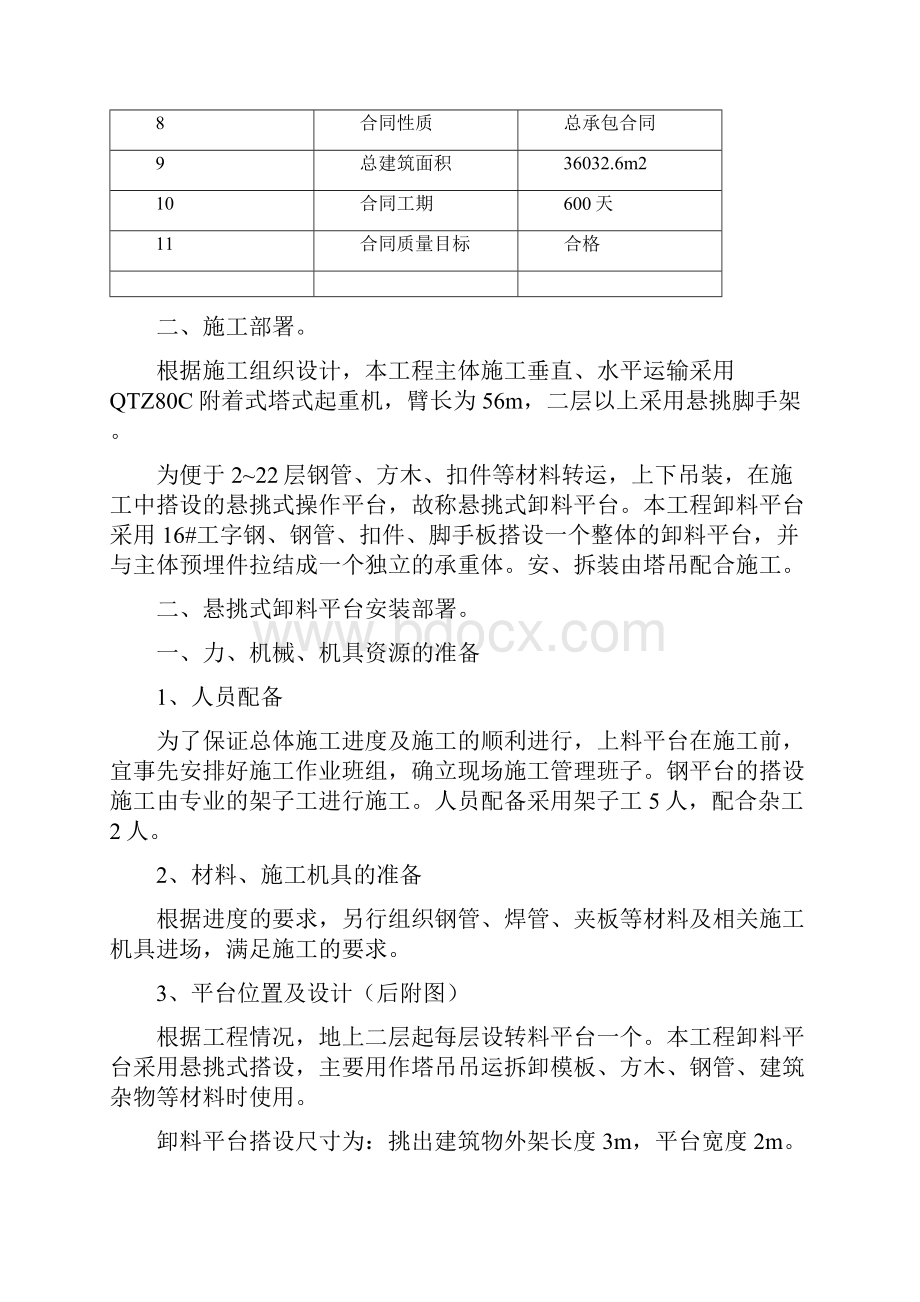 悬挑式卸料平台专项施工方案.docx_第2页