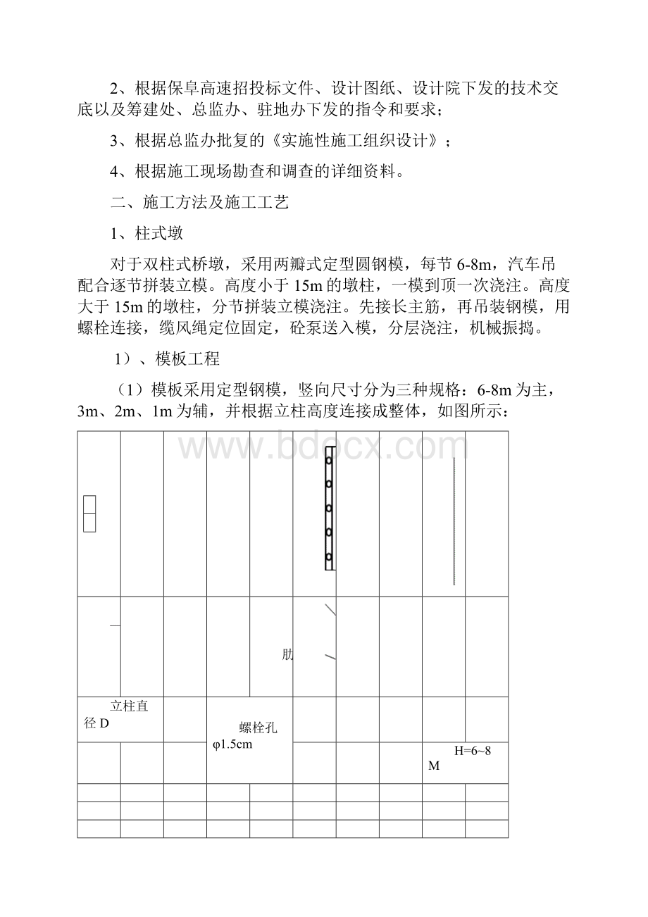 薄壁墩柱式墩施工方案.docx_第2页