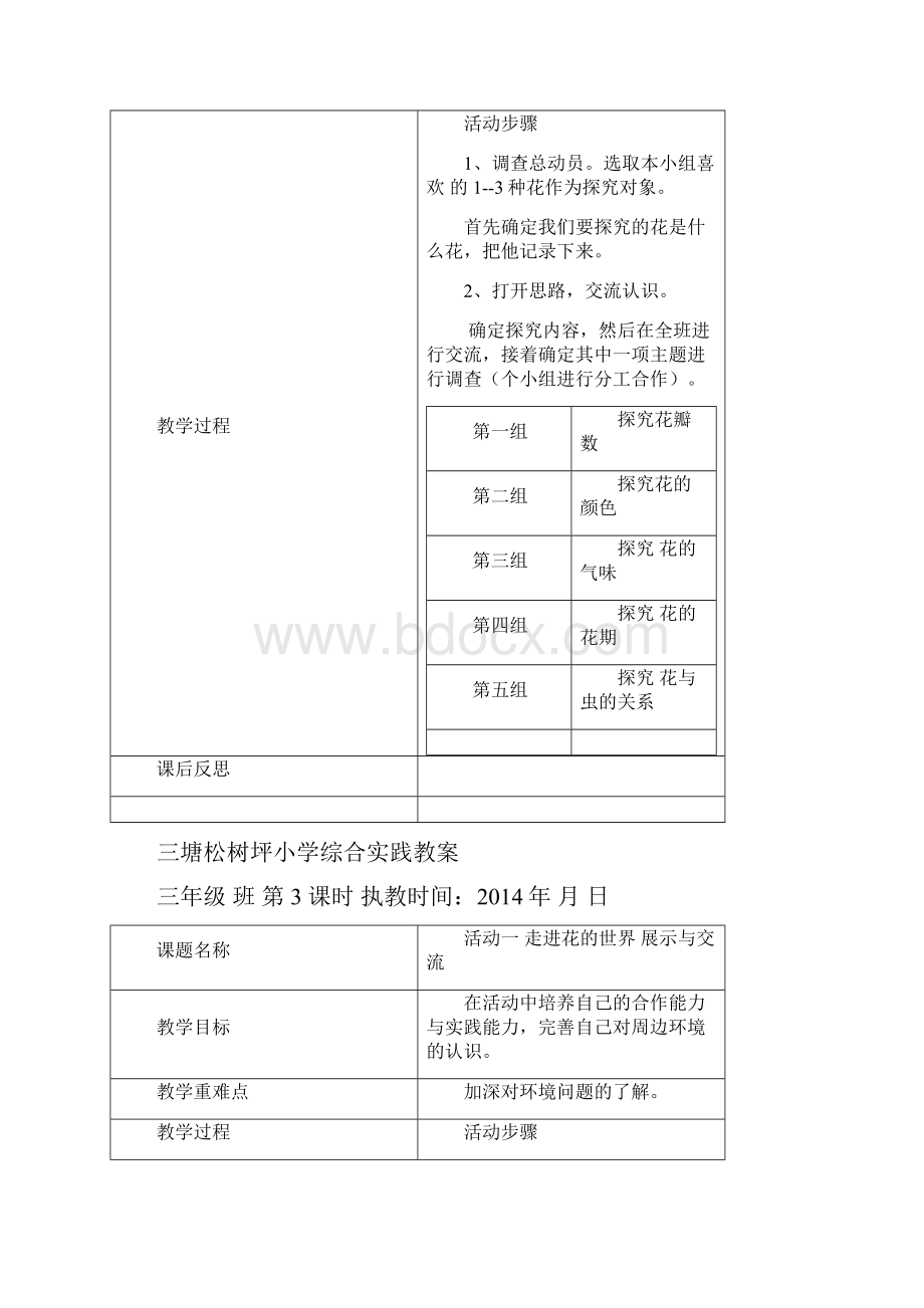 贵州教育出版社综合实践教案三年级下册.docx_第2页