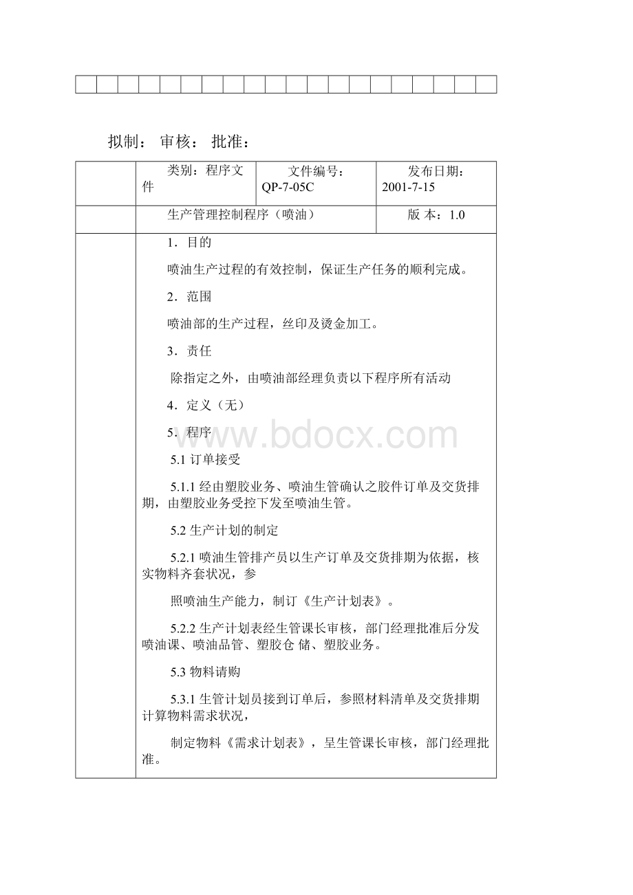 生产管理控制程序喷油10Word文件下载.docx_第2页