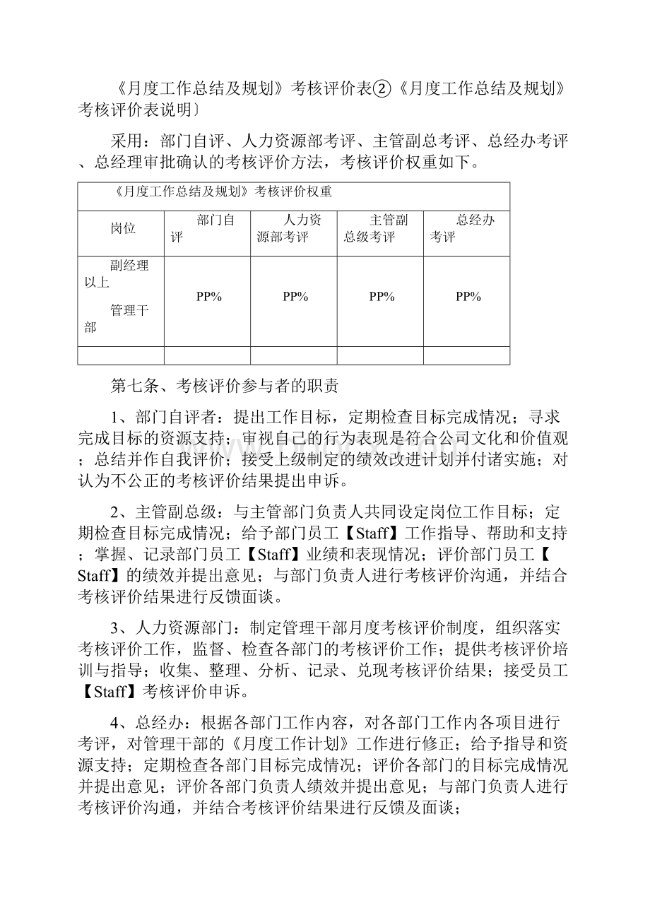 AAA大型地产集团月度考核管理制度.docx_第2页