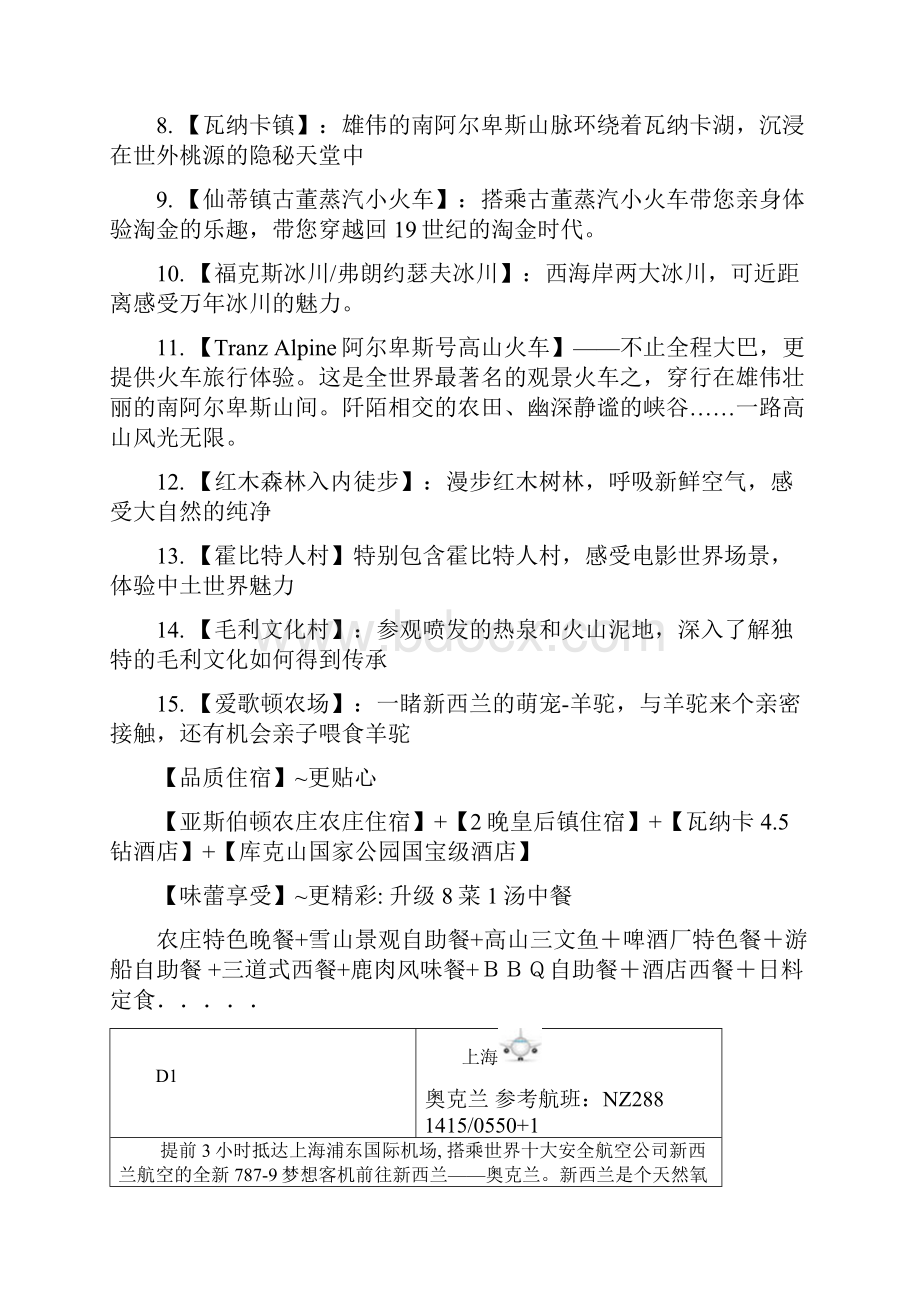 新西兰南北岛14天高山火车农庄米佛峡湾Word文档下载推荐.docx_第2页