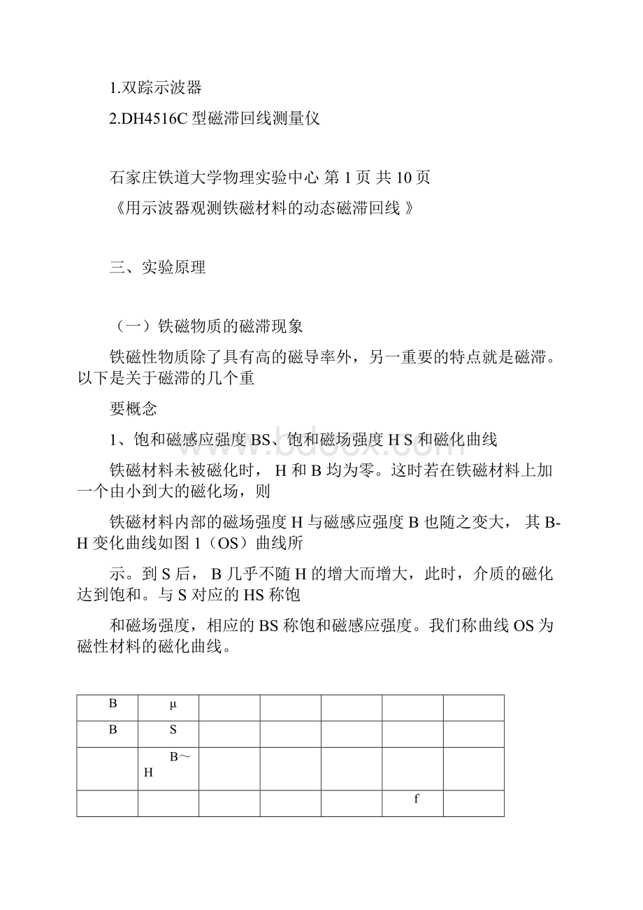 磁滞回线的测量实验报告docxWord文档格式.docx_第2页