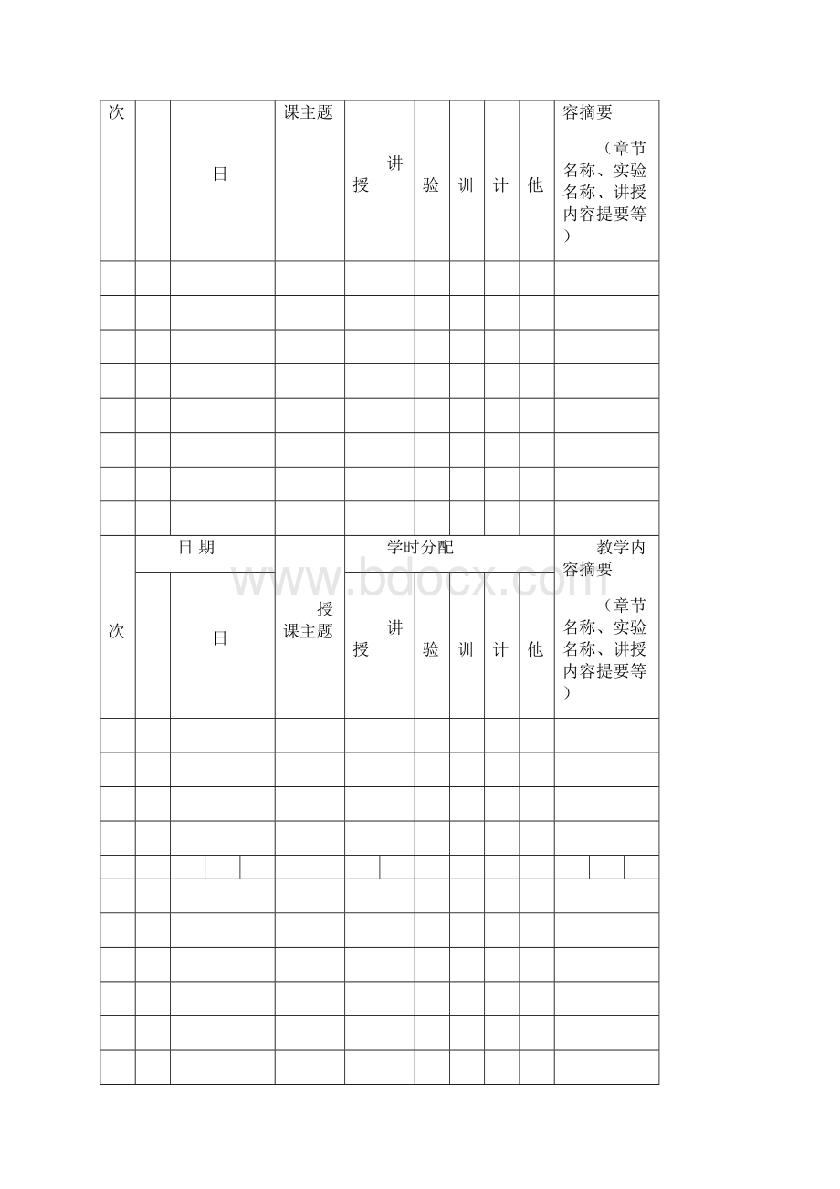 教学进度表模板文档格式.docx_第3页