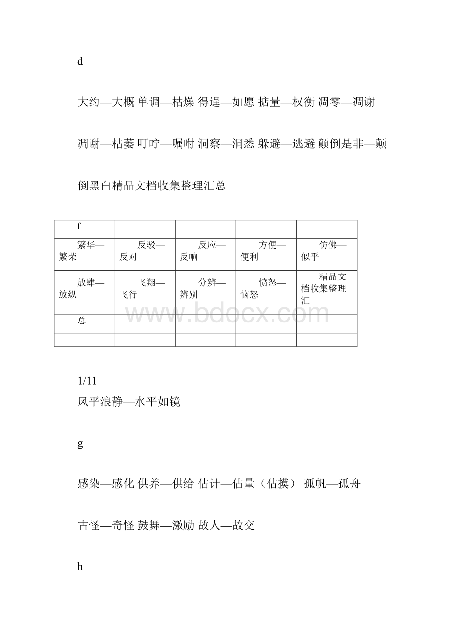 四近义反义词汇总Word文件下载.docx_第2页