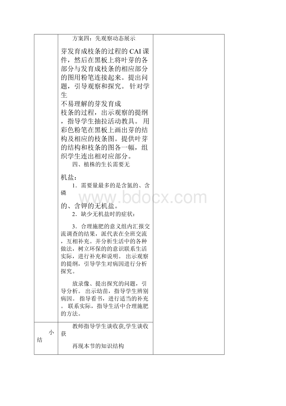 吉林省七年级生物上册322植株的生长教案.docx_第3页