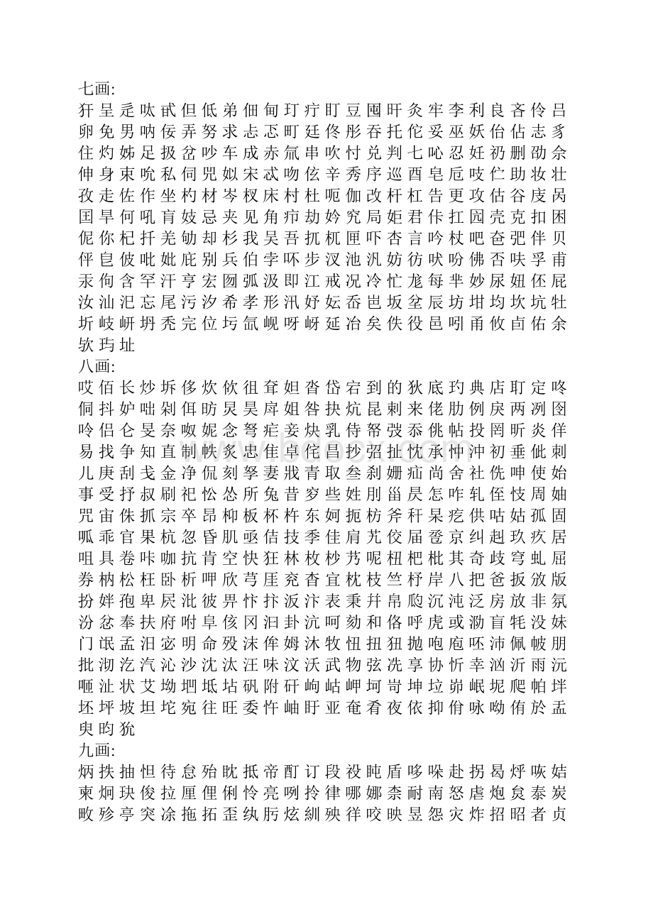 起名字典康熙字典笔画五行字库.docx_第2页